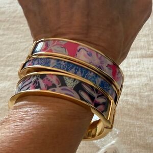 Chic Gold and Multicolor Bracelet Trio